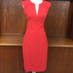 NWT red bebe sheath dress